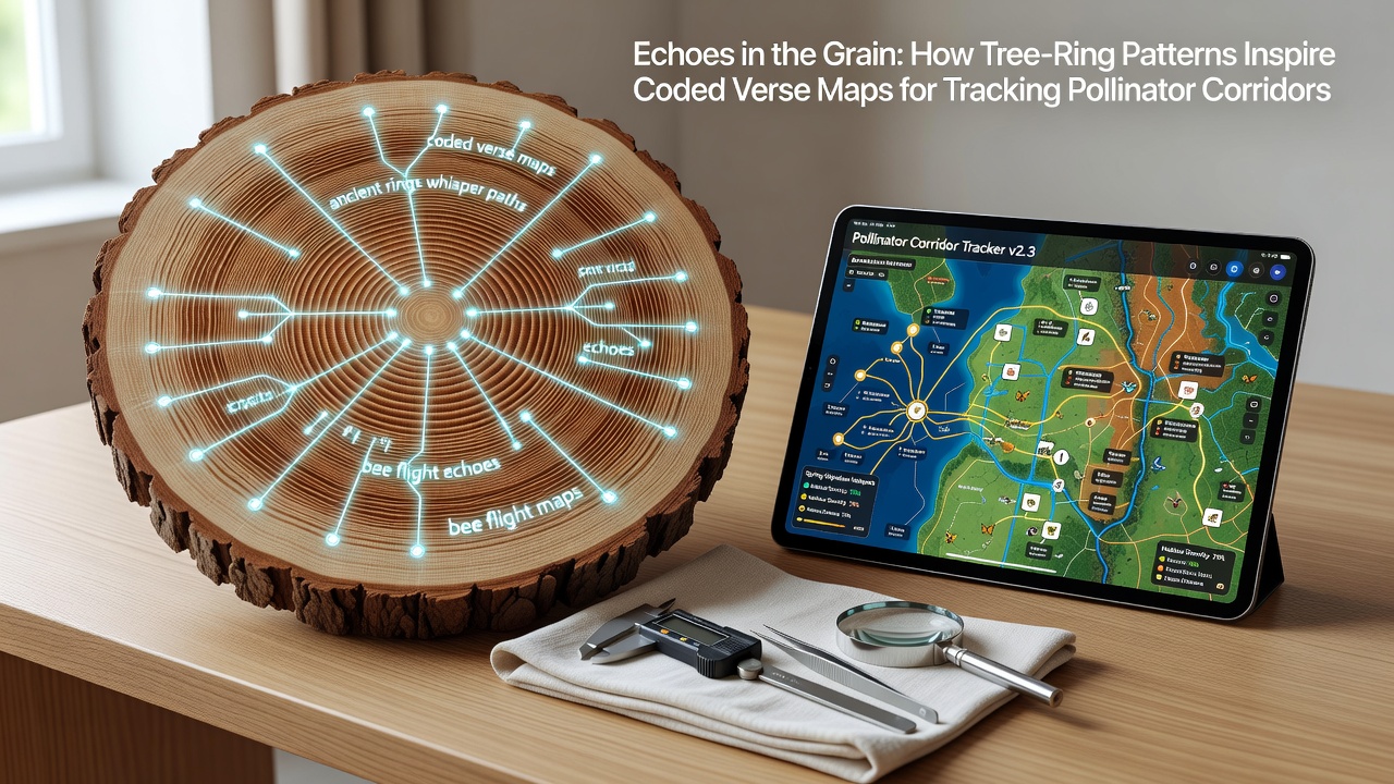 Echoes in the Grain: How Tree-Ring Patterns Inspire Coded Verse Maps for Tracking Pollinator Corridors